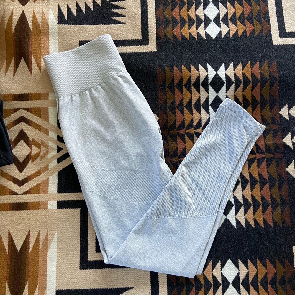 ACTA seamless leggings, light grey, small